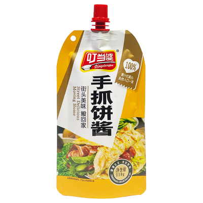 叮当婆手抓饼酱灌饼酱110g家庭装