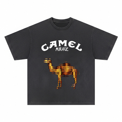 Camel Mirage专辑短袖T恤前卫艺术摇滚乐队音乐美式复古男女Tee潮