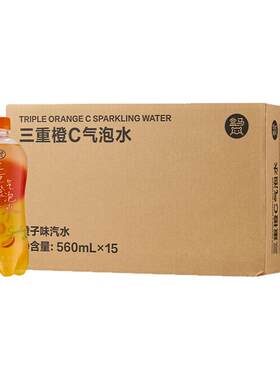 盒马 三重橙C气泡水 560ml*15瓶