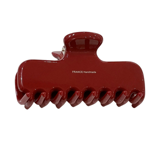 韩国进口France金标法式加厚酒红色jennie泰妍同款盘发抓夹鲨鱼夹