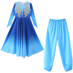 新疆舞蹈演出服儿童维吾尔族古丽少数民族服饰哈萨克男女演出服装