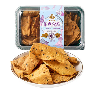 华点鸡蛋苔条巧果100g麻叶子焦叶传统油炸点心家乡小吃特产