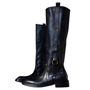 Le' Murmure 限量版Italy进口 纯手工水洗抛蜡酷飒机能蘑菇钉马靴