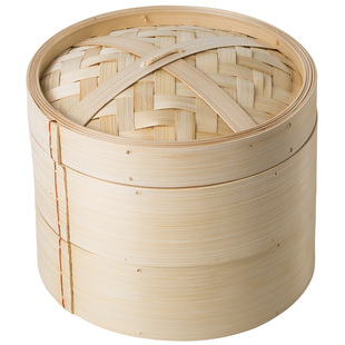 蒸皇纯手工无胶水竹蒸笼家用加深小笼包蒸屉商用馒头竹制笼屉大号