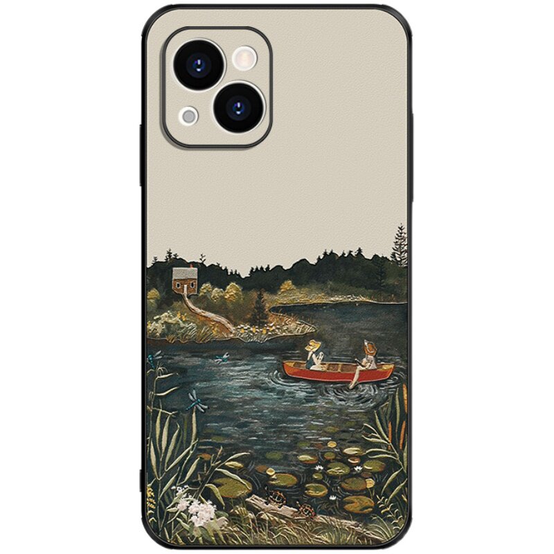 溪中小船适用苹果14/13/12/11壳