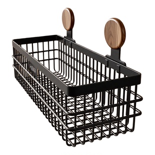 卫生间置物架洗手台免打孔壁挂式厕所洗漱台墙上收纳架浴室收纳篮