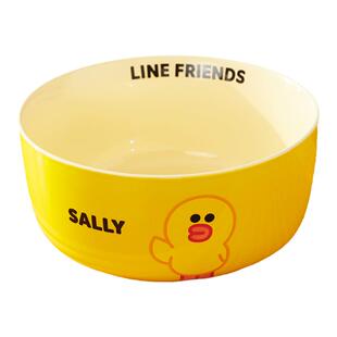 LINE FRIENDS卡通饭碗陶瓷餐具吃饭碗家用碗碟儿童面碗7寸汤碗大