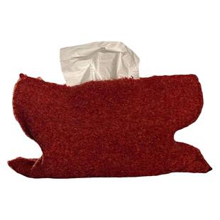 红色复古现代家用客厅纸巾盒布艺针织纸巾袋收纳包车载挂式纸巾袋