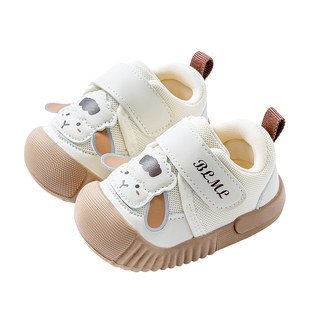 Ginofu08-1-2岁鞋婴儿机能鞋一阶段学步鞋春季双网鞋子男女宝宝鞋