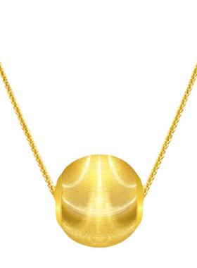 路路通18K金转运珠纯银