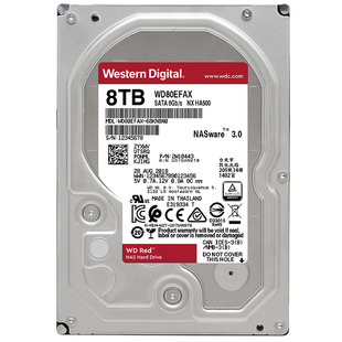 国行西部数据WD80EFPX /EFZZ 8t红盘Plus 8tb NAS机械硬盘垂直CMR