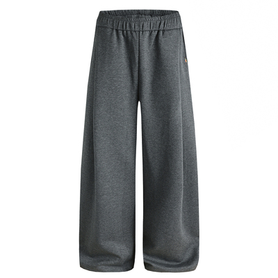 深灰色休闲裤男秋冬宽松直筒卫裤