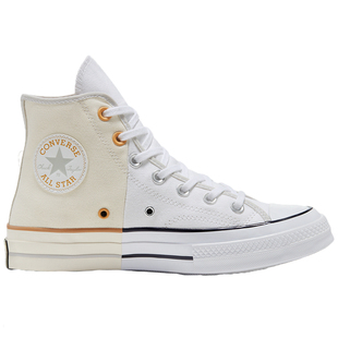 Converse匡威 1970s 米黄白色奶油拼接鸳鸯帆布鞋167668c 167669c