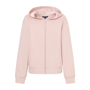 POLOWALK女式卫衣2025秋季新品简约纯色百搭连帽上衣休闲女装外套