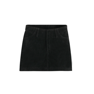 alex stevens复古毛呢半身裙女2025秋季高腰包臀显瘦a字短裙裤裙