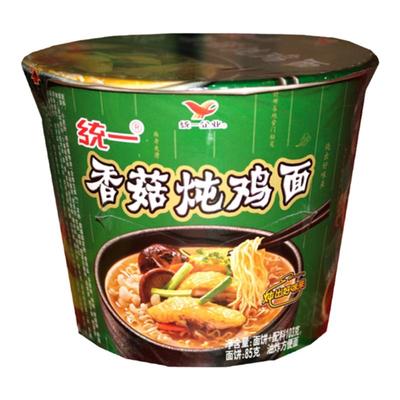 统一来一桶香菇炖鸡味方便面