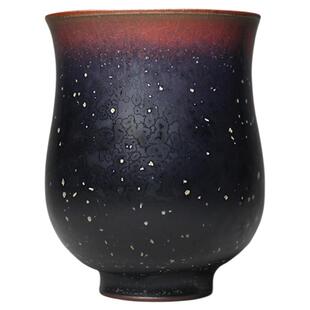 钧瓷茶杯陶瓷主人杯国大师尹建中手工炭烧黛蓝钧杯高温原矿釉礼盒