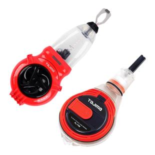 日本田岛手卷式自动粉斗粉瓶红色蓝色白色弹线木工划线器工地专用