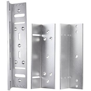 280KG磁力锁支架180公斤ZL电磁锁海康单门双门连体支架L型玻璃U夹