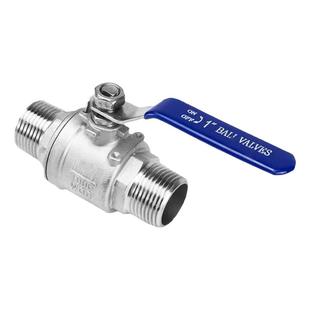 304不锈钢二片式球阀双外丝两片式球阀4分1寸外螺纹阀门开关