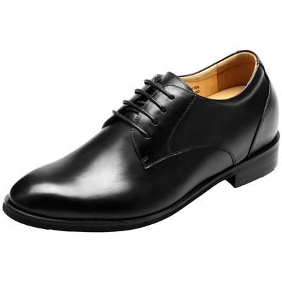 何金昌牛皮内增高皮鞋男士正装鞋