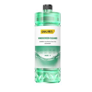 得力防冻玻璃水专用汽车去油膜强效去污零下-25 40度不结冰雨刮水