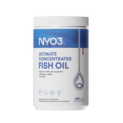 NYO3高浓缩鱼油家庭装400粒omega3欧米伽3深海鱼油挪威进口正品