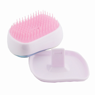 便携带盖可爱顺发梳不打结梳子美发魔法梳防静电按摩头皮接发可用