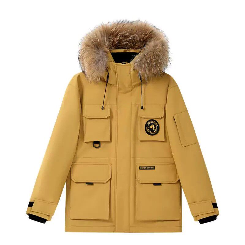 雪中飞派克羽绒服工装女款