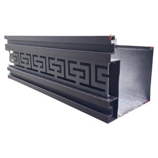 新中式回纹带灯水槽仿古天沟檐沟屋檐雨水槽滴水槽排水槽阳光房