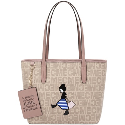 稻草人大容量通勤单肩托特包