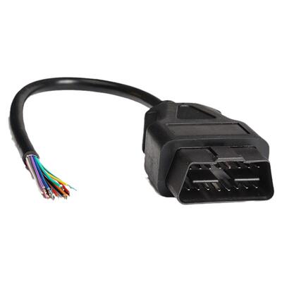 汽车16针卡车OBD2检测诊断接口连接线obd公头转换插头开口线包邮