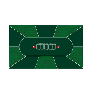 德州扑克橡胶桌布 2.4X1.2米游戏橡胶台垫 扑克牌毯桌面桌子台垫