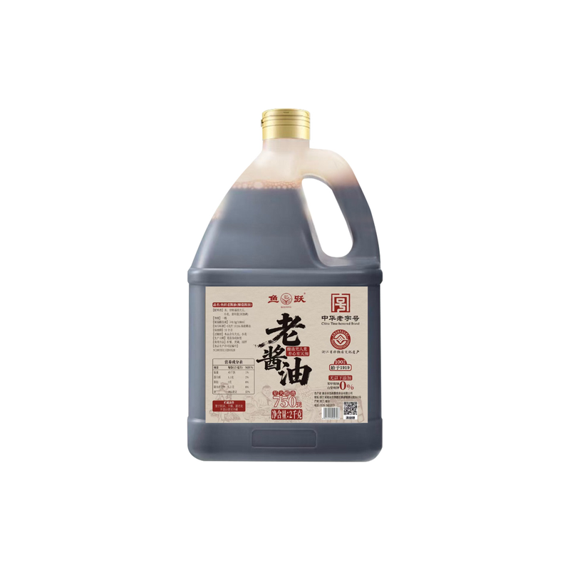 鱼跃零添加头道酱油手工传统酿
