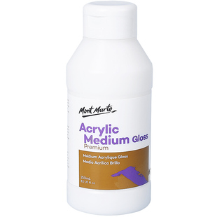 蒙玛特 丙烯颜料调和液流体缓干剂亮光剂透明保护漆亚光助剂底涂绘画媒介缓干胶白色黑色助剂