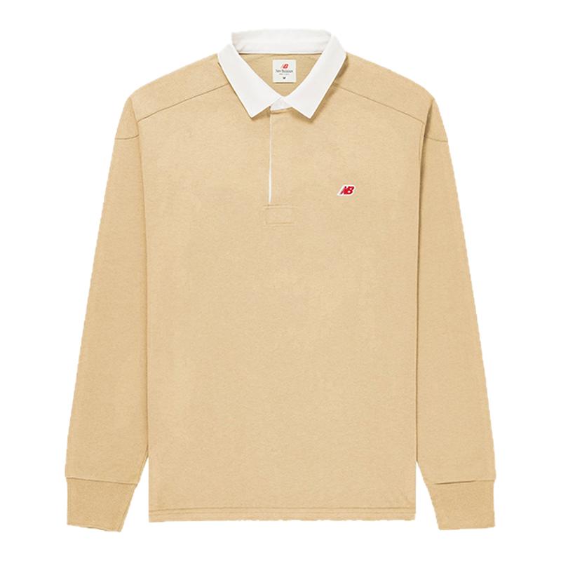 New Balance NB Made美产男款纯棉休闲长袖POLO衫卫衣T恤 MT33545
