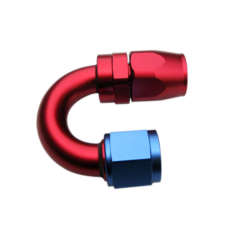 180度AN4/AN6/AN8/AN10汽车改装机油散热器改装快速接头防漏防渗