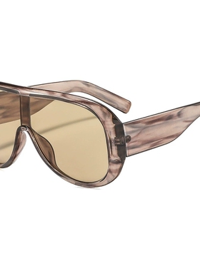 欧美风连体大框玳瑁防晒太阳眼镜