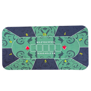 德州扑克高级绒布橡胶桌垫德扑加厚防滑桌面布筹码专用套装可定制
