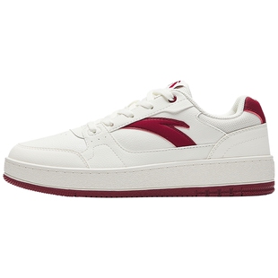 安踏元年2丨小白鞋运动鞋经典板鞋女2025冬季新款百搭防泼水女鞋