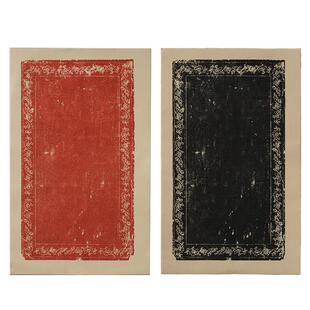 问心堂碑帖纸仿古蜡染宣纸花笺纸书法作品纸宣纸半生熟宣纸书法专用作品练习纸红黑初学临摹碑帖练习纸