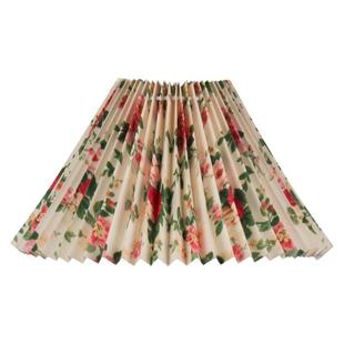 复古布艺百褶灯罩外壳通用diy灯头台灯吊灯配件落地灯罩定制替换