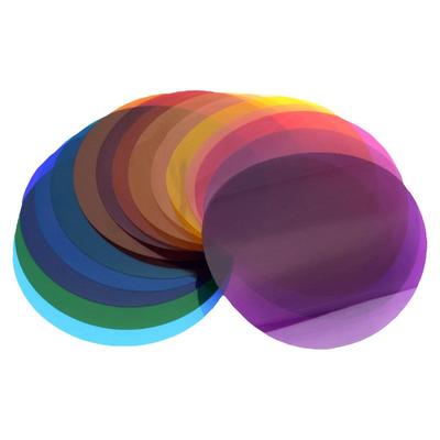 神牛圆形灯头闪光灯色温滤色片