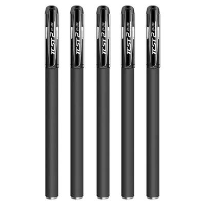 黑色子弹头低阻尼帽式中性笔