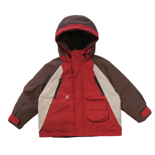 啦芙莱童装儿童90白鸭绒连帽羽绒服25冬新男女童厚派克服外套3905