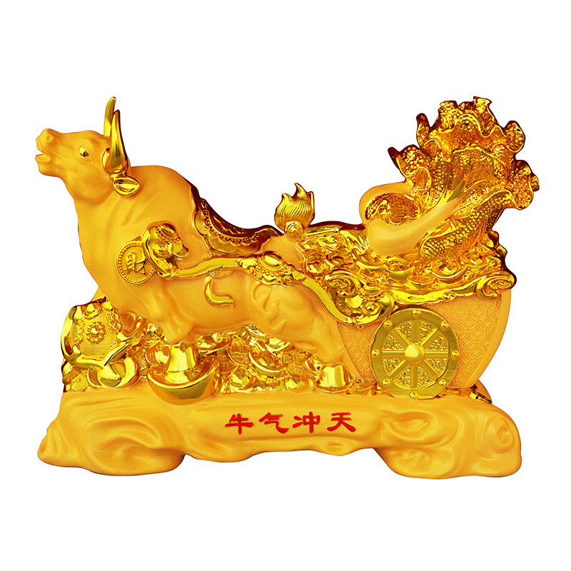 网红新款牛摆件临都双喜存钱罐