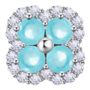 Pink Daily薄荷绿耳骨钉钛钢拧螺丝平底糖果耳骨钉星球耳钉多耳洞