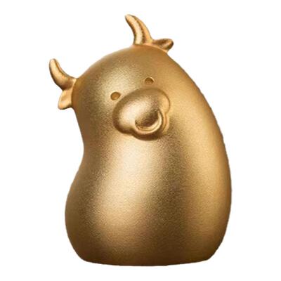 上新了故宫牛头小探铜摆件