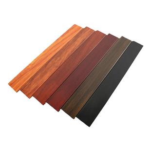 新中式平板线条红木纹背景墙PVC腰线相框画框广告门套边框条实木