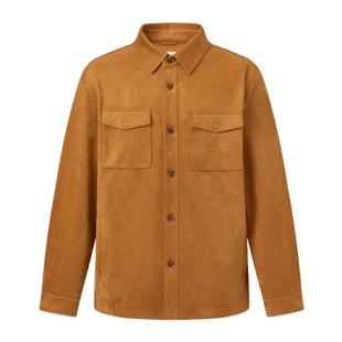 【春季新品】GOLDEN BEAR/金熊2026年男士复古巴恩风翻领夹克外套